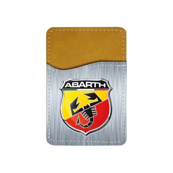 Itseliimautuva korttipidike puhelimeen (Universaali): Abarth, tyylikäs korttitasku eloisalla ja uniikilla kuviolla