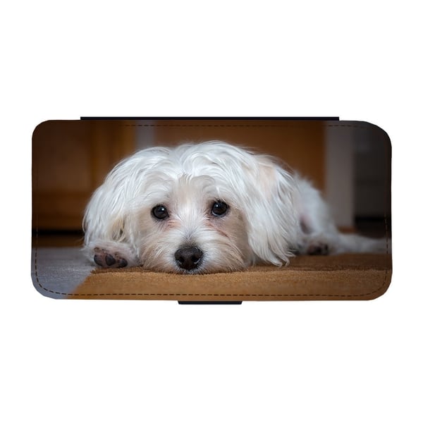 Maltese Dog, flipdeksel med unikt motiv, mobiletui med stativfunksjon Til Samsung Galaxy S9