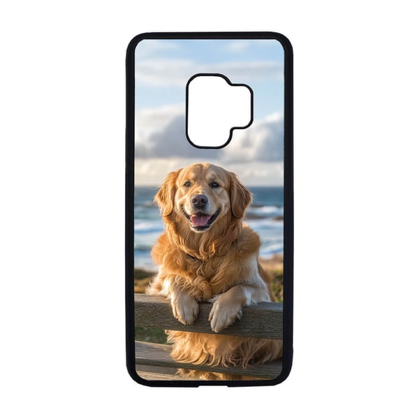 Til Samsung Galaxy S9: Hunde Golden Retriever, mobildeksel med unikt motiv, beskyttende cover