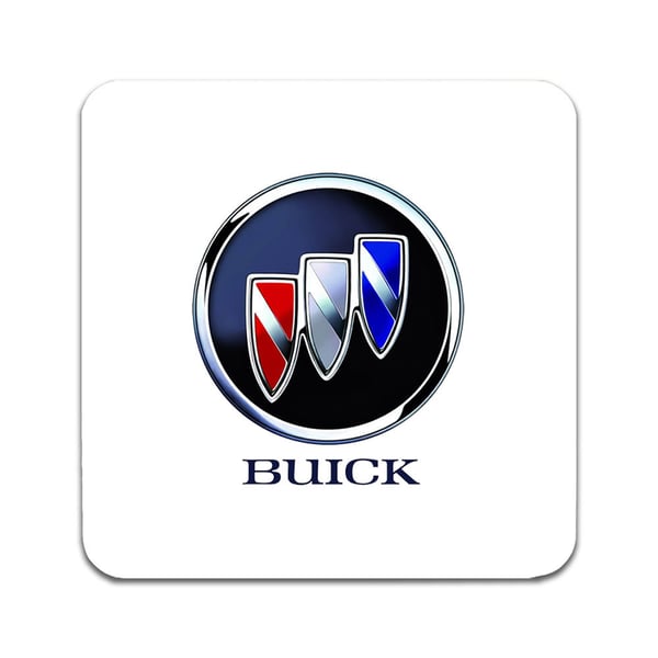 Glassunderlag (2-pakning): Buick, stilrene underlag med unike og livlige motiver