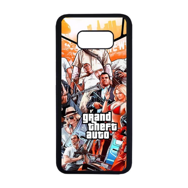 Til Samsung Galaxy S8+: Grand Theft Auto, mobildeksel med unikt motiv, beskyttende cover
