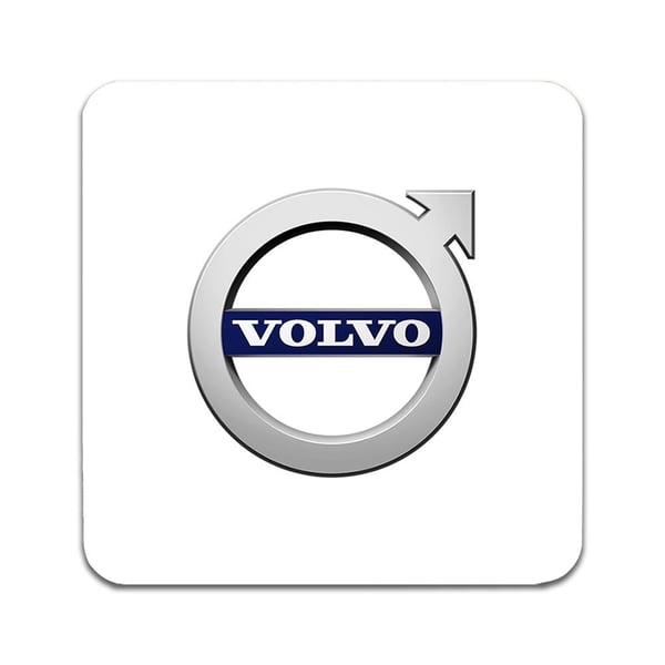 Lasinaluset (4 kpl): Volvo, tyylikkäät aluset uniikeilla ja eloisilla kuvioilla