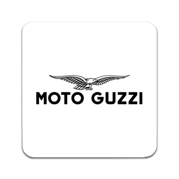 Glassunderlag (2-pakning): Moto Guzzi, stilrene underlag med unike og livlige motiver