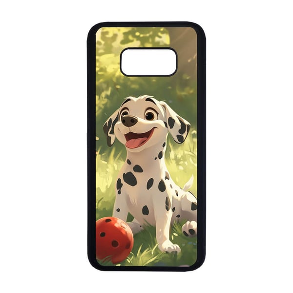 Til Samsung Galaxy S8: Barn Søt Tegneserie Dalmatiner Hund, mobildeksel med unikt motiv, beskyttende cover