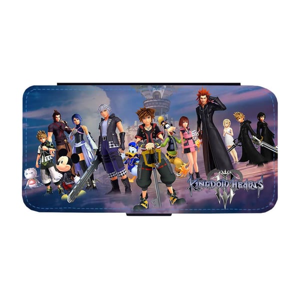 Til Samsung Galaxy S8+: Kingdom Hearts III Re Mind, flip-cover med unikt motiv, mobilcover med standerfunktion