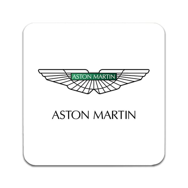 Lasinaluset (2 kpl): Aston Martin, tyylikkäät aluset uniikeilla ja eloisilla kuvioilla