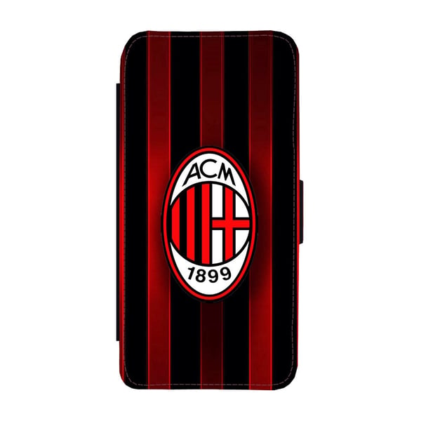 Til Samsung Galaxy S9: AC Milan, flipdeksel med unikt motiv, mobiletui med stativfunksjon