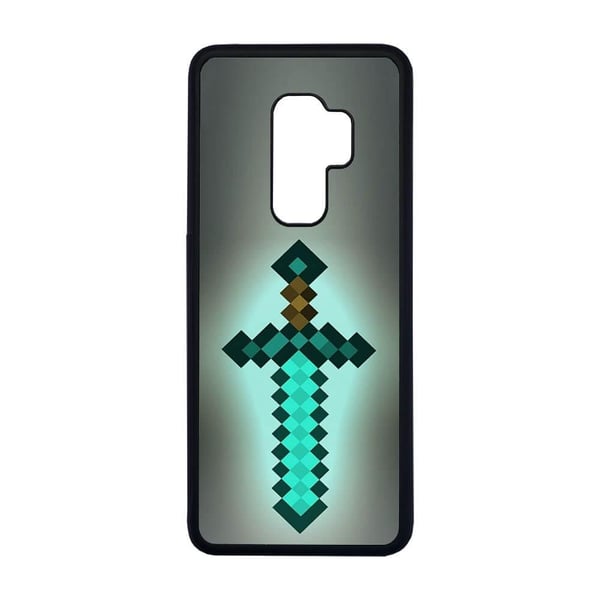 Til Samsung Galaxy S9+: Minecraft Diamond Sword, mobilcover med unikt motiv, beskyttende cover