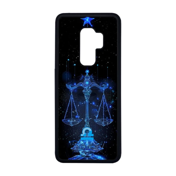 Til Samsung Galaxy S9+: Stjernetegn Vekten, mobildeksel med unikt motiv, beskyttende cover