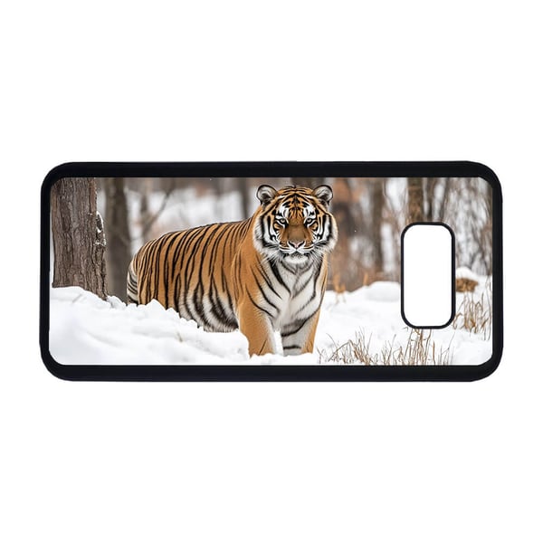 Til Samsung Galaxy S8: Ville Dyr Tiger, mobildeksel med unikt motiv, beskyttende cover