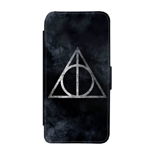 Harry Potter The Deathly Hallows Samsung Galaxy S9, flipdeksel med unikt motiv, mobiletui med stativfunksjon