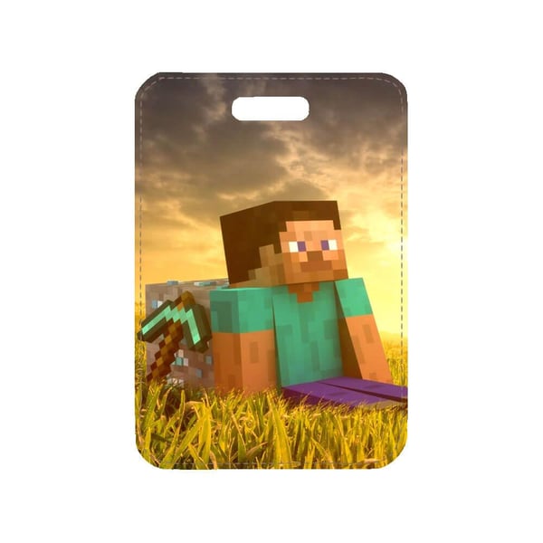 Taskevedhæng: Spel Minecraft Steve, stilrent taskepynt med levende og unikt design, perfekt til håndtasken eller rygsækken