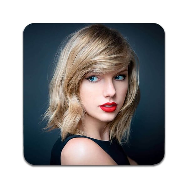 Glassunderlag (4-pakning): Taylor Swift, stilrene underlag med unike og livlige motiver