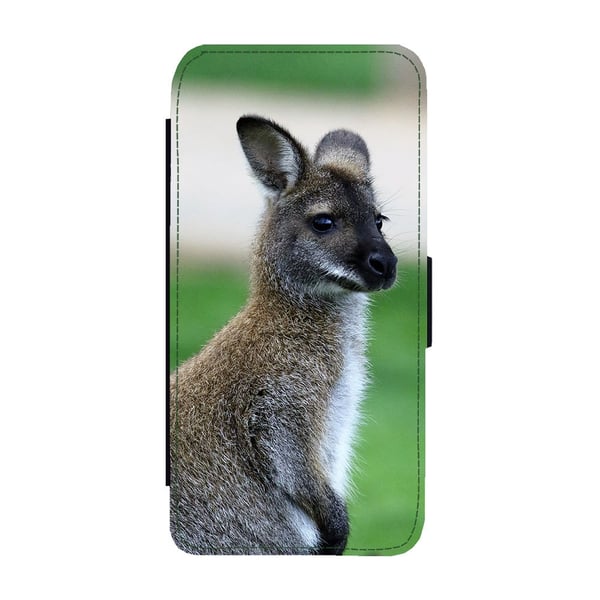 Wallaby, flipdeksel med unikt motiv, mobiletui med stativfunksjon Til Samsung Galaxy S9