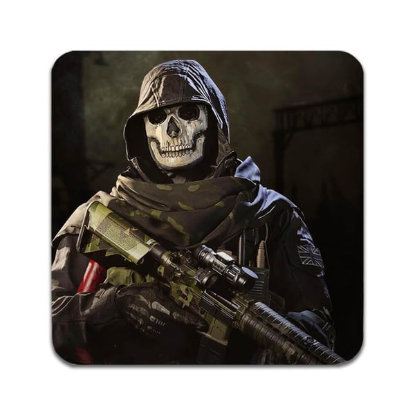 Glassunderlag (2-pakning): Call of Duty Warzone, stilrene underlag med unike og livlige motiver