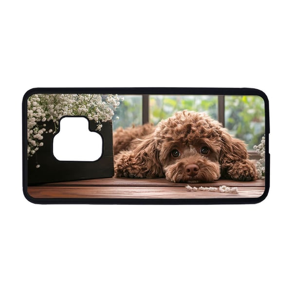 Til Samsung Galaxy S9: Hund Puddel, mobildeksel med unikt motiv, beskyttende cover
