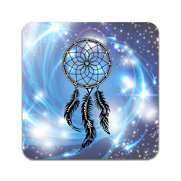 Lasinaluset (2 kpl): Dream Catcher, tyylikkäät aluset uniikeilla ja eloisilla kuvioilla
