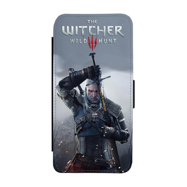 Til Samsung Galaxy S8+: The Witcher, flipdeksel med unikt motiv, mobiletui med stativfunksjon