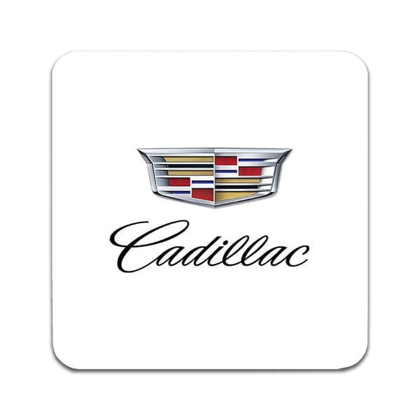 Glassunderlag (2-pakning): Cadillac, stilrene underlag med unike og livlige motiver