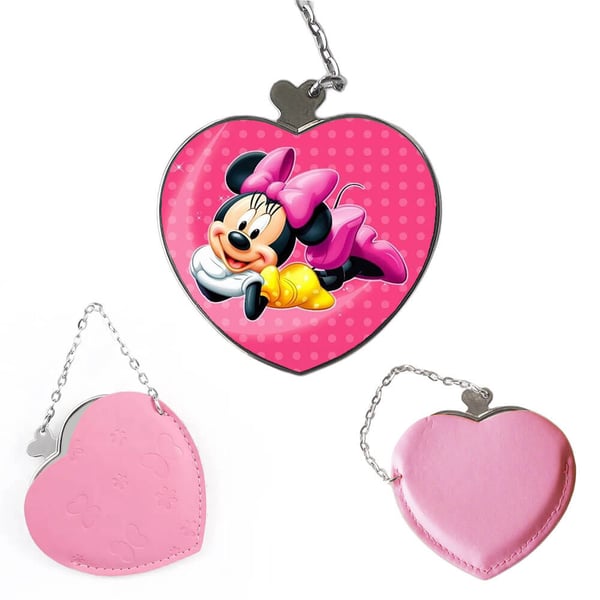 Kompakt makeup-spejl: Disney Minnie Mouse, lommespejl med unikt motiv
