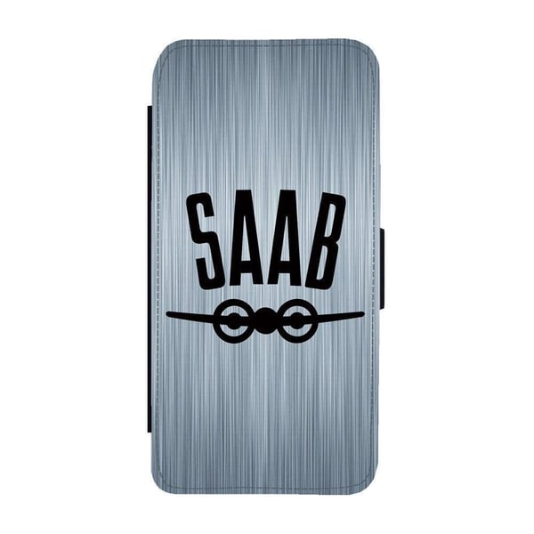 Til Samsung Galaxy S8+: SAAB Logo før 1969, flip-cover med unikt motiv, mobilcover med standerfunktion