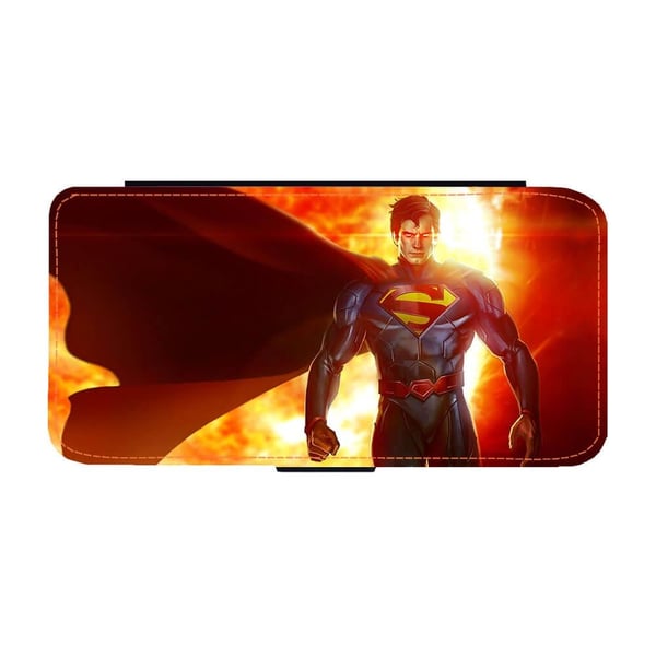 Superman Samsung Galaxy S9, flipdeksel med unikt motiv, mobiletui med stativfunksjon