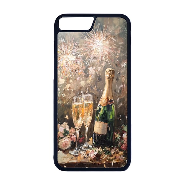 Til iPhone 7 Plus / 8 Plus: Godt Nyttår Oljemaleri, mobildeksel med unikt motiv, beskyttende cover