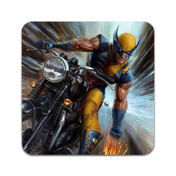 Glassunderlag (2-pakning): Wolverine, stilrene underlag med unike og livlige motiver