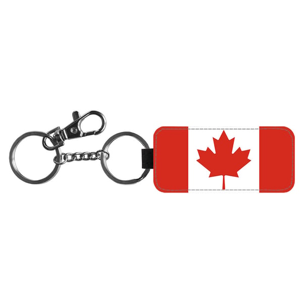 Avaimenperä: Flag of Canada -Canada Flag, tyylikäs riipus, jossa on eloisa ja uniikki kuvio