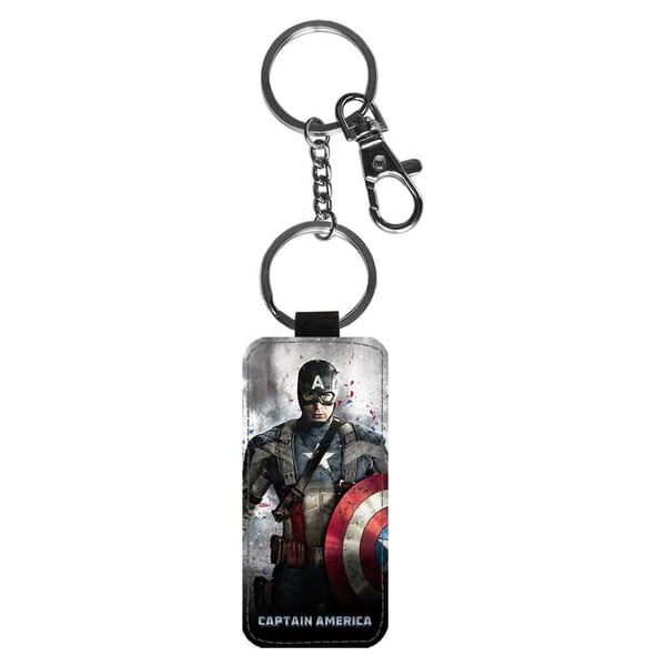 Nyckelring: Captain America, stilrent hängsmycke med livfull och unikt design