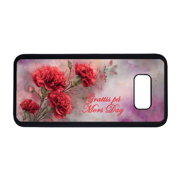 Til Samsung Galaxy S8: Grattis på Mors Dag, mobildeksel med unikt motiv, beskyttende cover