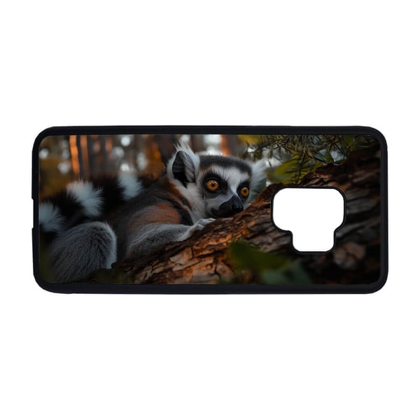 Til Samsung Galaxy S9: Dyr Lemur, mobildeksel med unikt motiv, beskyttende cover