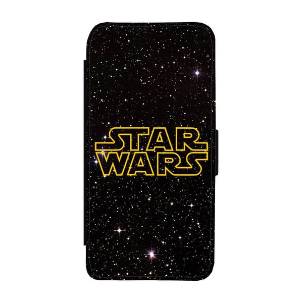 Til Samsung Galaxy S8+: Star Wars Logo, flip-cover med unikt motiv, mobilcover med standerfunktion