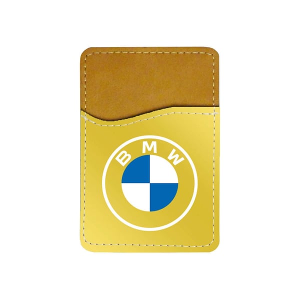 Selvklæbende kortholder til mobil (Universel): BMW 2020 Logo, kortlomme med levende og unikt design til telefonen