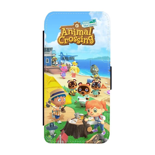 Animal Crossing New Horizons Samsung Galaxy S9, flipdeksel med unikt motiv, mobiletui med stativfunksjon