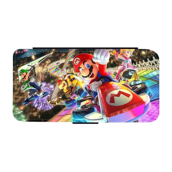 Mario Kart Samsung Galaxy S8+, flipdeksel med unikt motiv, mobiletui med stativfunksjon