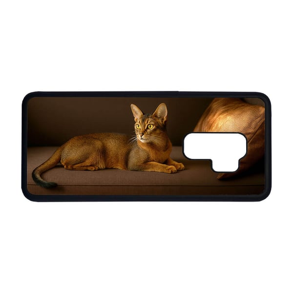 Til Samsung Galaxy S9+: Abessinisk Katt, mobildeksel med unikt motiv, beskyttende cover