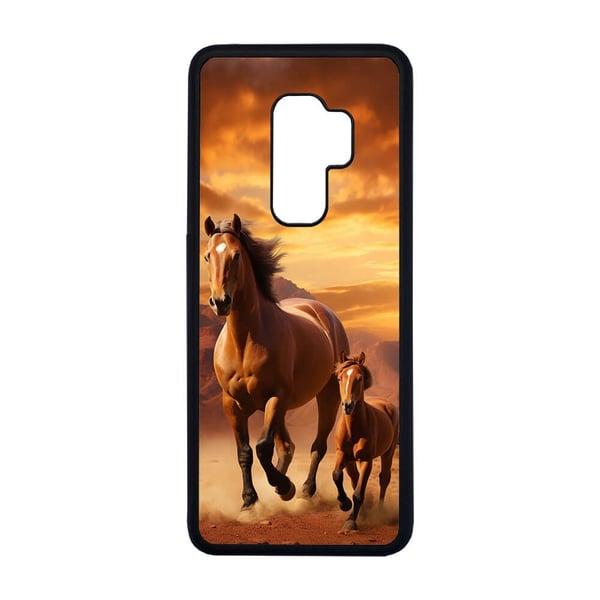 Til Samsung Galaxy S9+: Araberhest, mobildeksel med unikt motiv, beskyttende cover