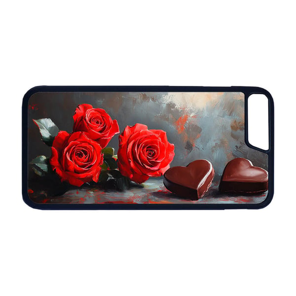 Til iPhone 7 Plus / 8 Plus: Valentinsdag Oliemaleri, mobilcover med unikt motiv, beskyttende cover