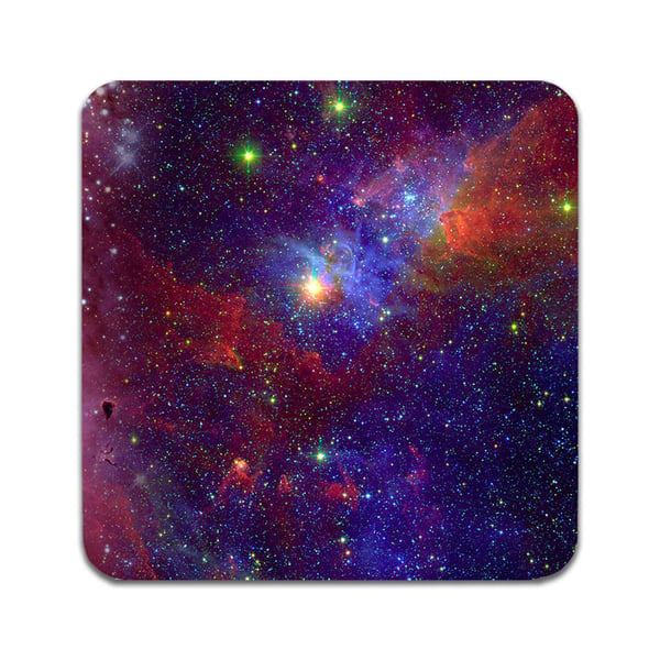 Lasinaluset (2 kpl): Space Galaxy, tyylikkäät aluset uniikeilla ja eloisilla kuvioilla