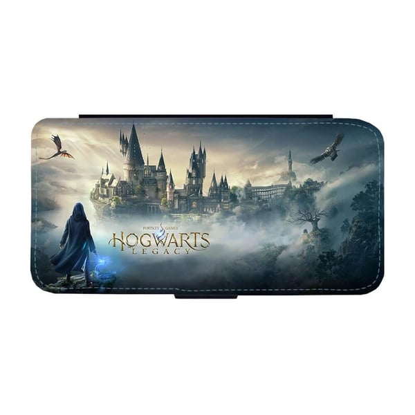 Til Samsung Galaxy S8: Hogwarts Legacy, flipdeksel med unikt motiv, mobiletui med stativfunksjon