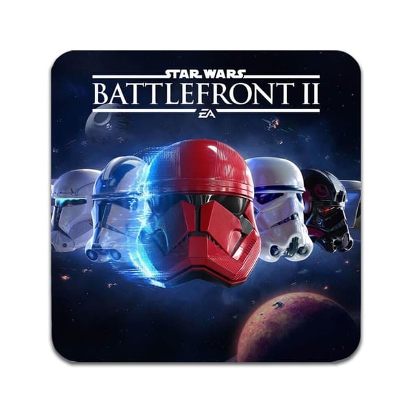 Glasbrikker (2-pak): Star Wars Battlefront 2, stilrene bordskånere med unikke og levende motiver