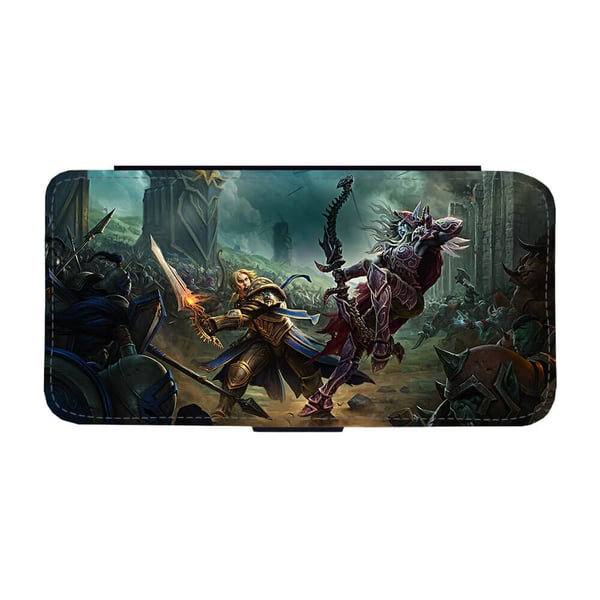 Til Samsung Galaxy S8: WOW Battle For Azeroth, flipdeksel med unikt motiv, mobiletui med stativfunksjon