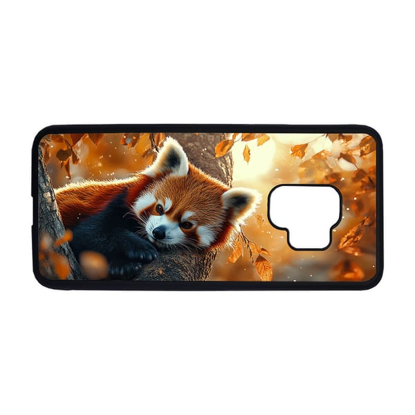 Til Samsung Galaxy S9: Dyr Rød Panda, mobilcover med unikt motiv, beskyttende cover