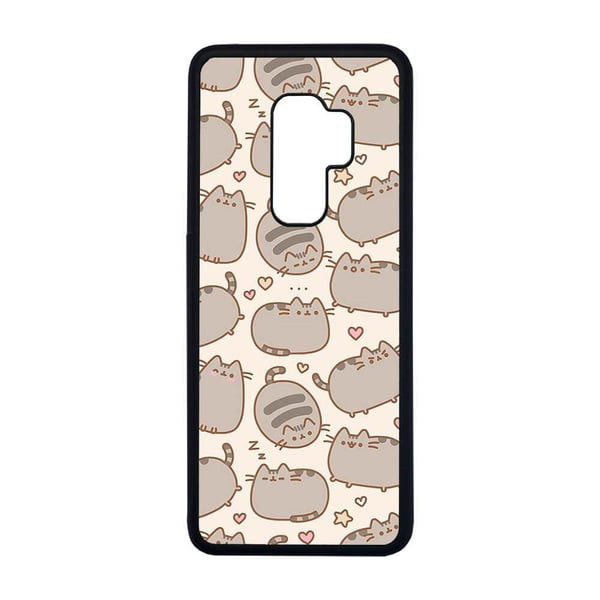 Till Samsung Galaxy S9+: Pusheen, mobilskal med unikt motiv, skyddande skal
