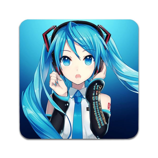 Lasinaluset (2 kpl): Vocaloid Hatsune Miku, tyylikkäät aluset uniikeilla ja eloisilla kuvioilla Lasinaluset (2 kpl): Vocaloid Hatsune Miku, tyylikkäät aluset uniikeilla ja eloisilla kuvioilla