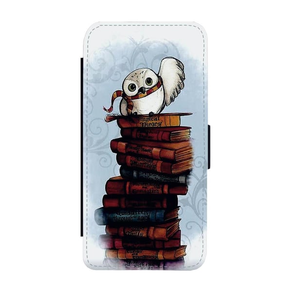 Harry Potter Hedwig Samsung Galaxy S8+, flipdeksel med unikt motiv, mobiletui med stativfunksjon