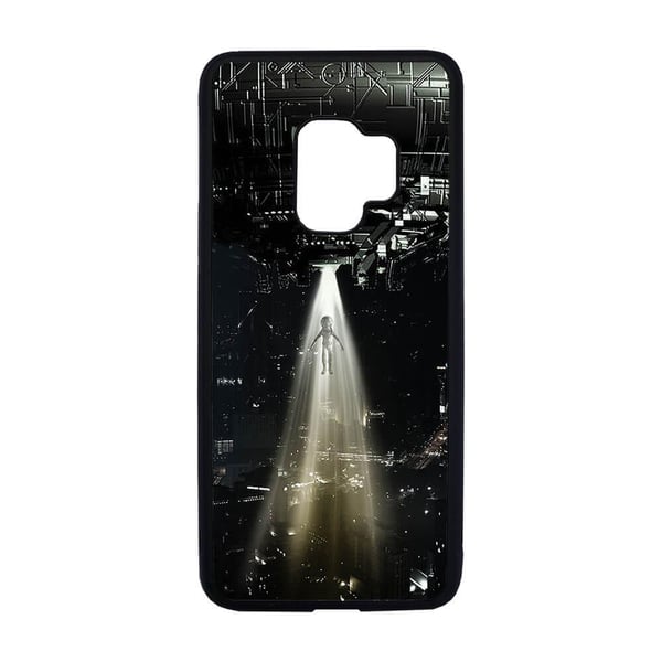 Til Samsung Galaxy S9: UFO and Alien, mobildeksel med unikt motiv, beskyttende cover