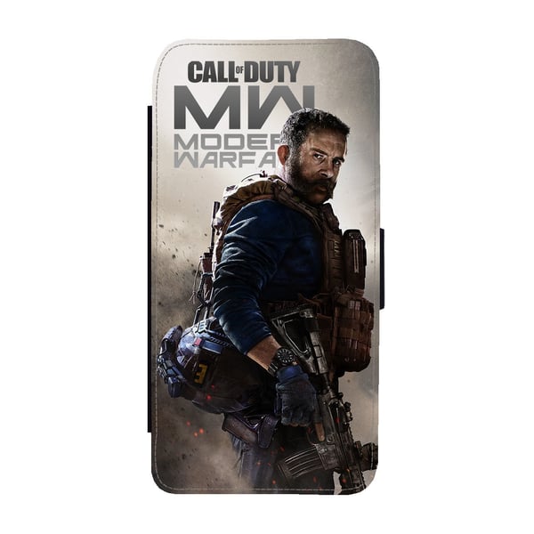 Til Samsung Galaxy S9: Call of Duty Modern Warfare, flip-cover med unikt motiv, mobilcover med standerfunktion