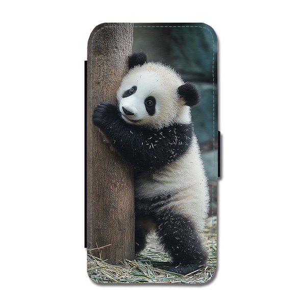 Til Samsung Galaxy S9: Dyr Panda, flip-cover med unikt motiv, mobilcover med standerfunktion